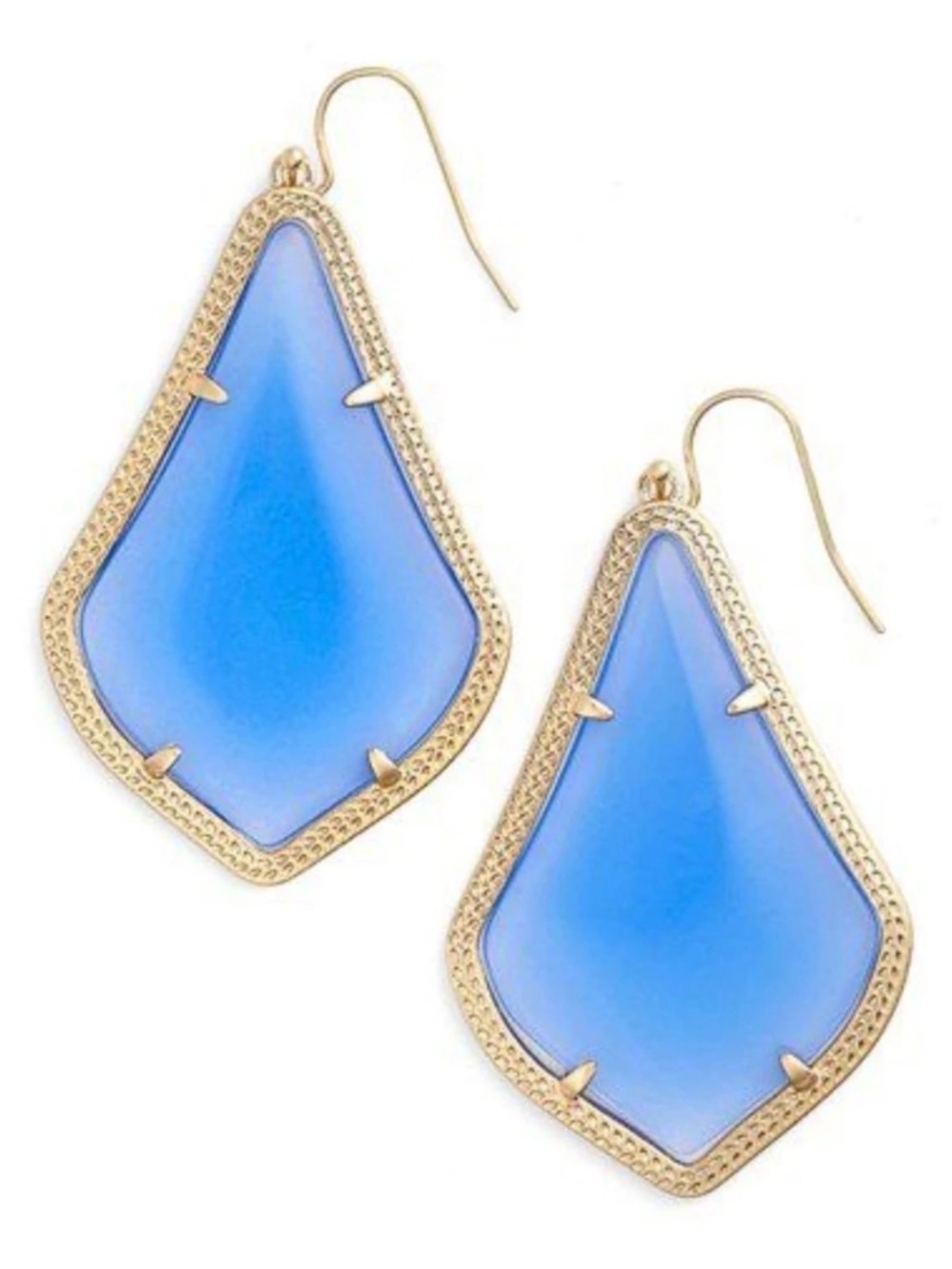 Kendra Scott Alexandra Drop Earrings:  Light purple & Gold